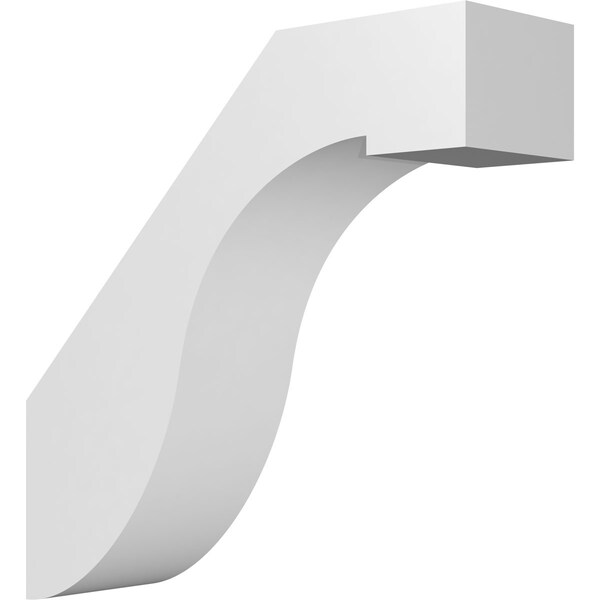Ekena Millwork 3-in. W x 10-in. D x 10-in. H Del Monte Architectural Grade PVC Knee Brace BRCP03X10X10DEL - main
